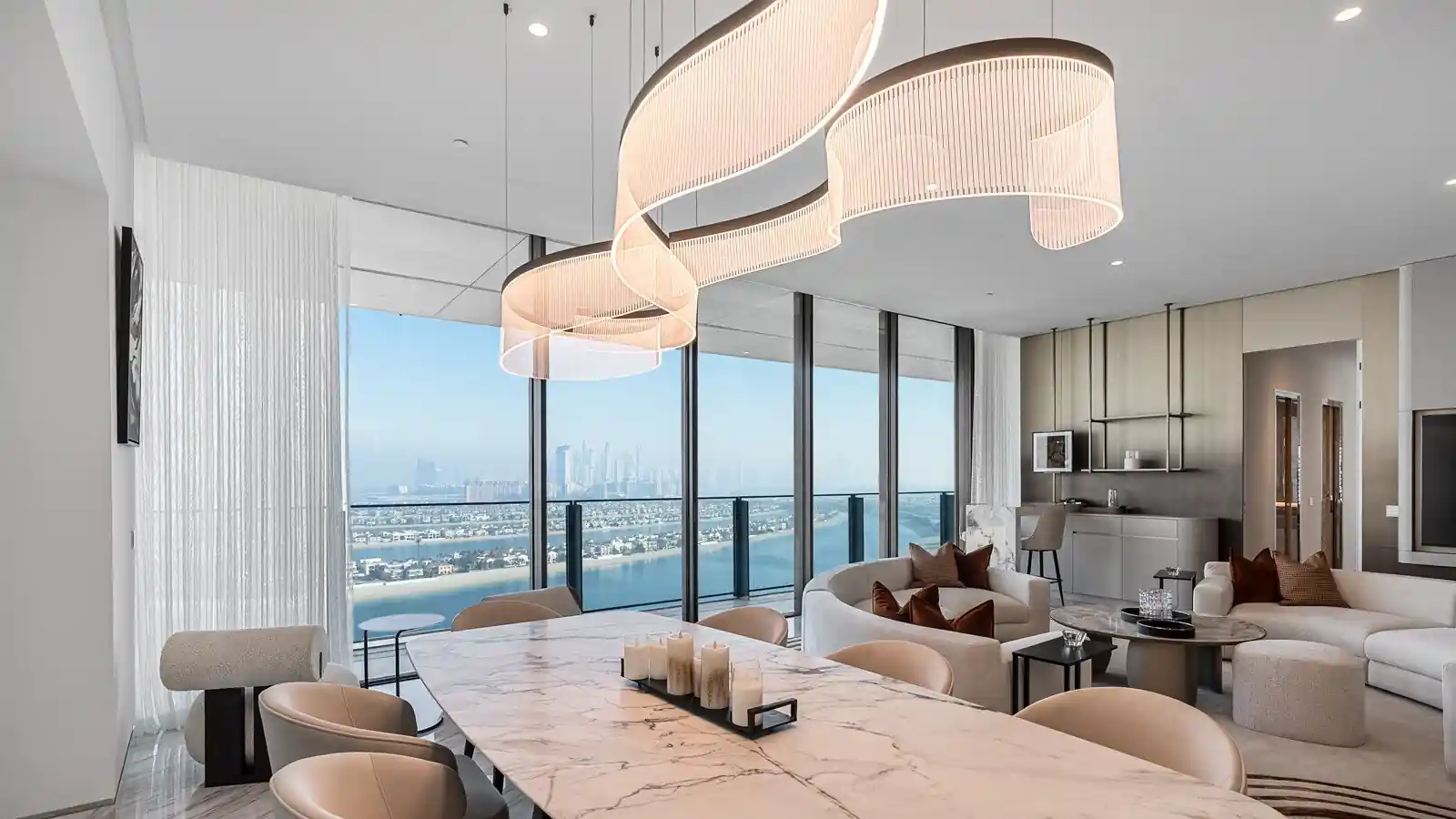 Modern apartment living room interior