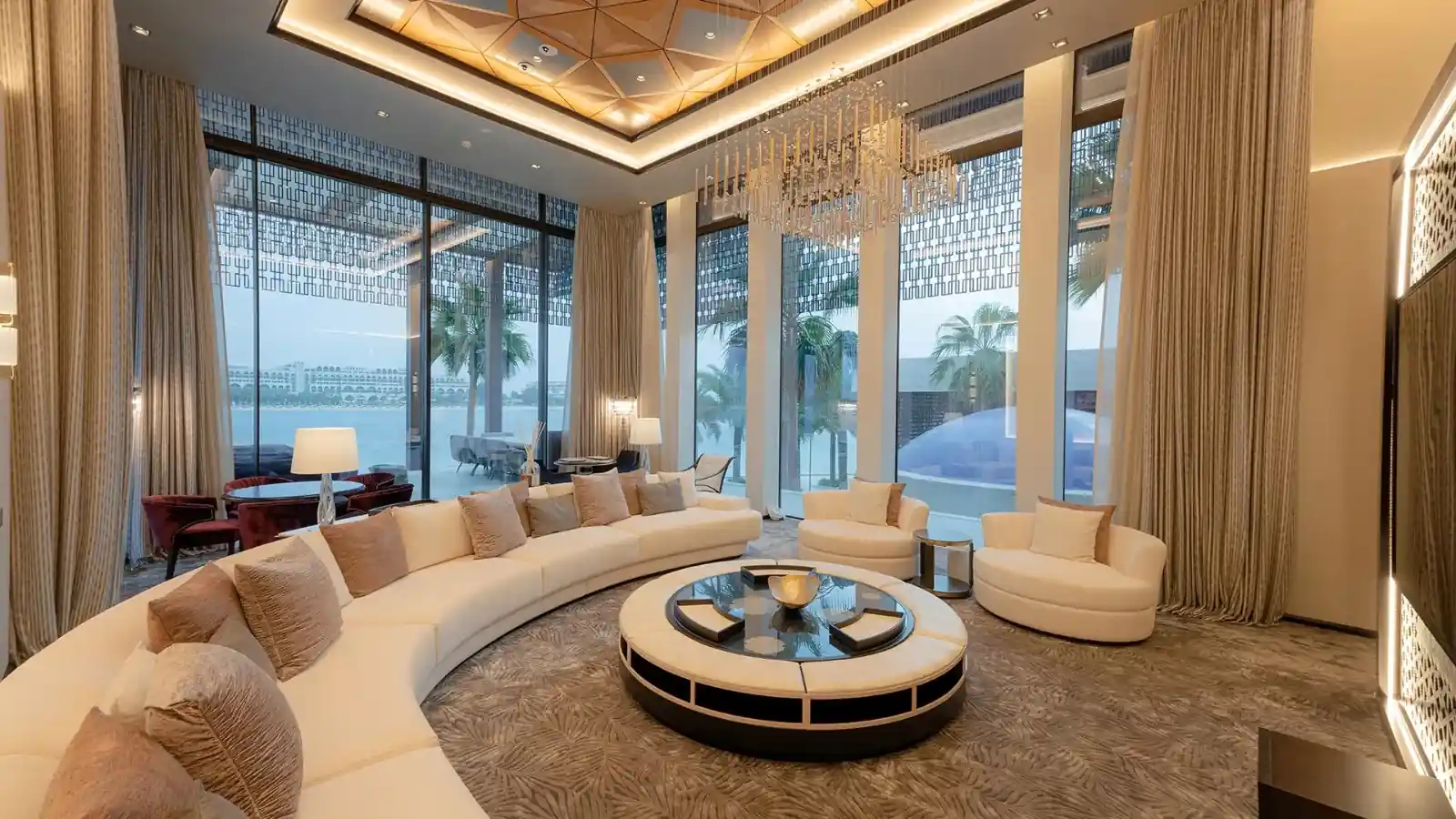 Modern cozy living room interior design