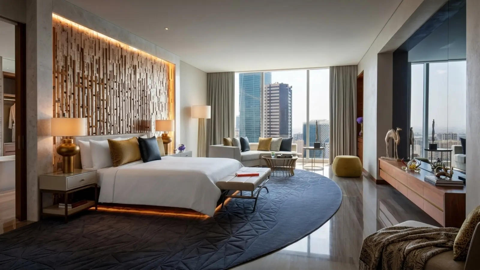 Elegant hotel room interior